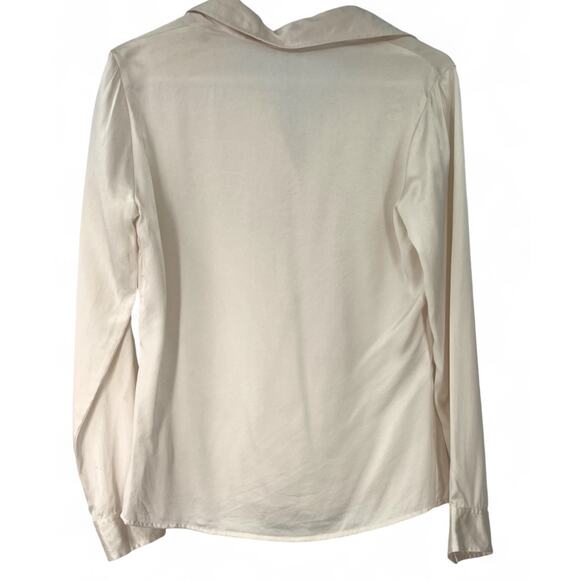 Van Tisse Andre M Women's 100% Silk Button Up Down Top Blouse Shirt Long Sleeve - Picture 3 of 4